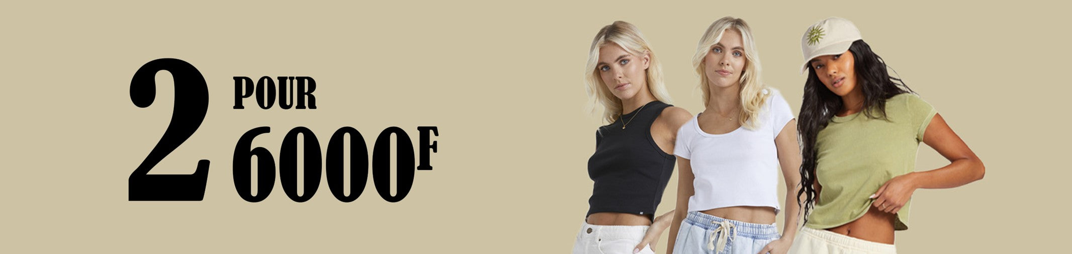 Offre Billabong Tees : 2 pour 6.000 FCFP