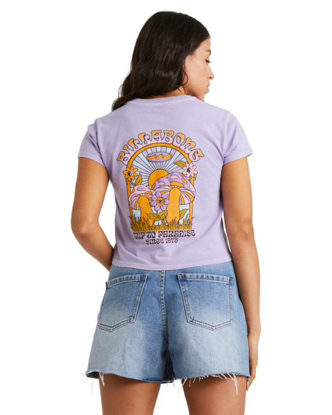 VIOLET DELIGHT CROP TEE