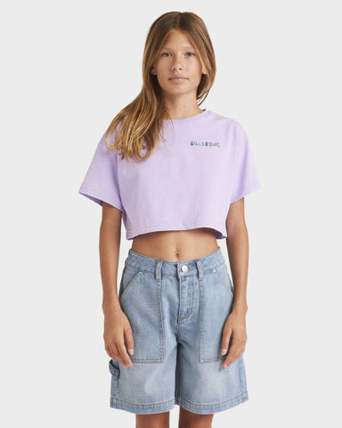 MIXING VIBES CROP TEE